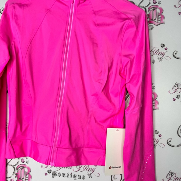 Lululemon Pink final mile zip up Jacket lightweight thumb holes zipper pockets - Picture 10 of 16